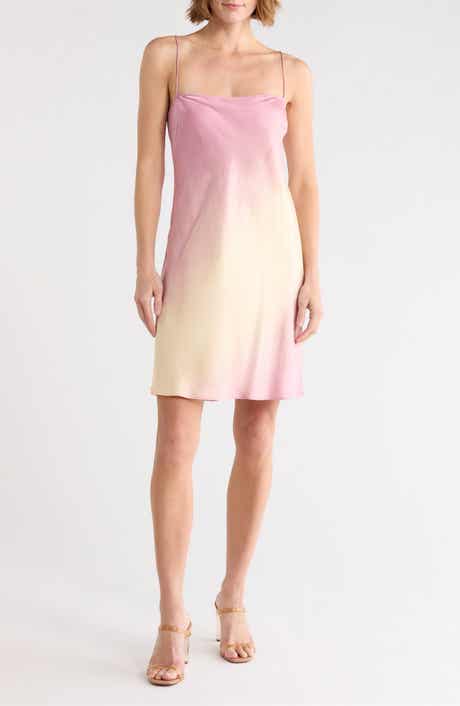 Good American Ombré Satin Minidress