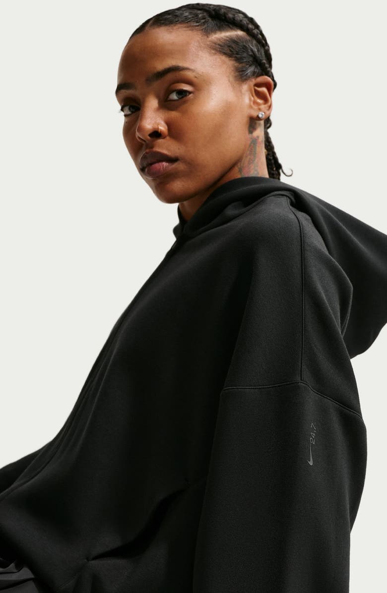 Nike Zip Front Hoodie, Alternate, color, Black/ Dark Smoke Grey