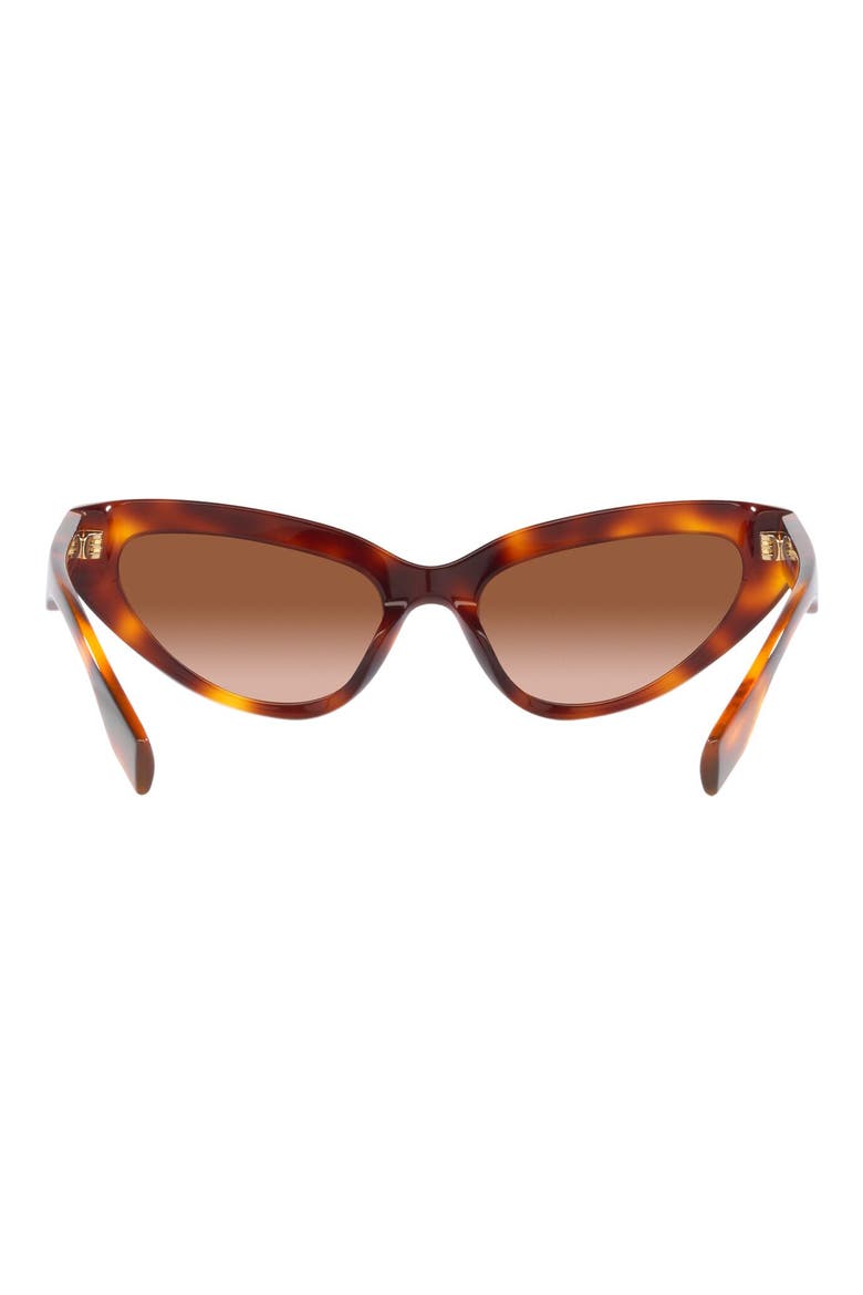 54mm Gradient Cat Eye Sunglasses, Alternate, color, LITE HAVANA