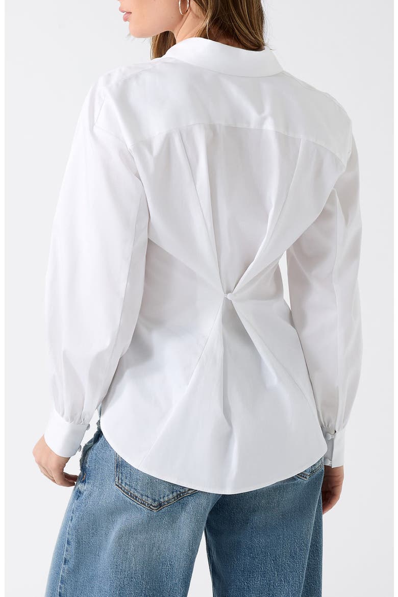 Erika Stretch Cotton Poplin Button-Up Shirt, Alternate, color, OPEN