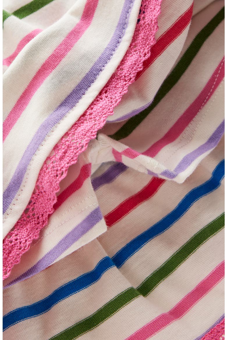 Kids' Stripe Cotton Tiered Skort, Alternate, color, MULTI STRIPE