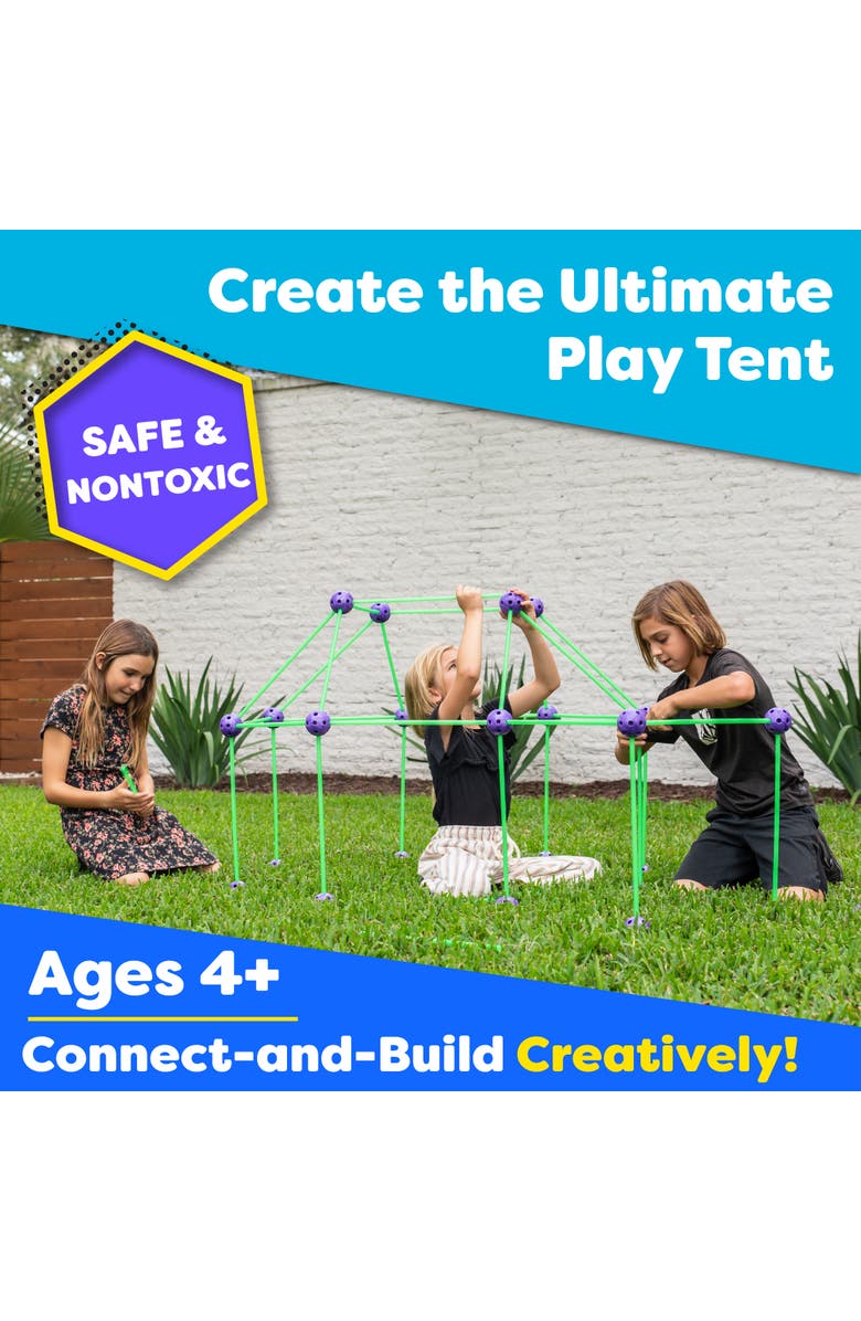 Power Your Fun Fun Forts Glow Fort Building Kit - 81 Pack, Alternate, color, Green