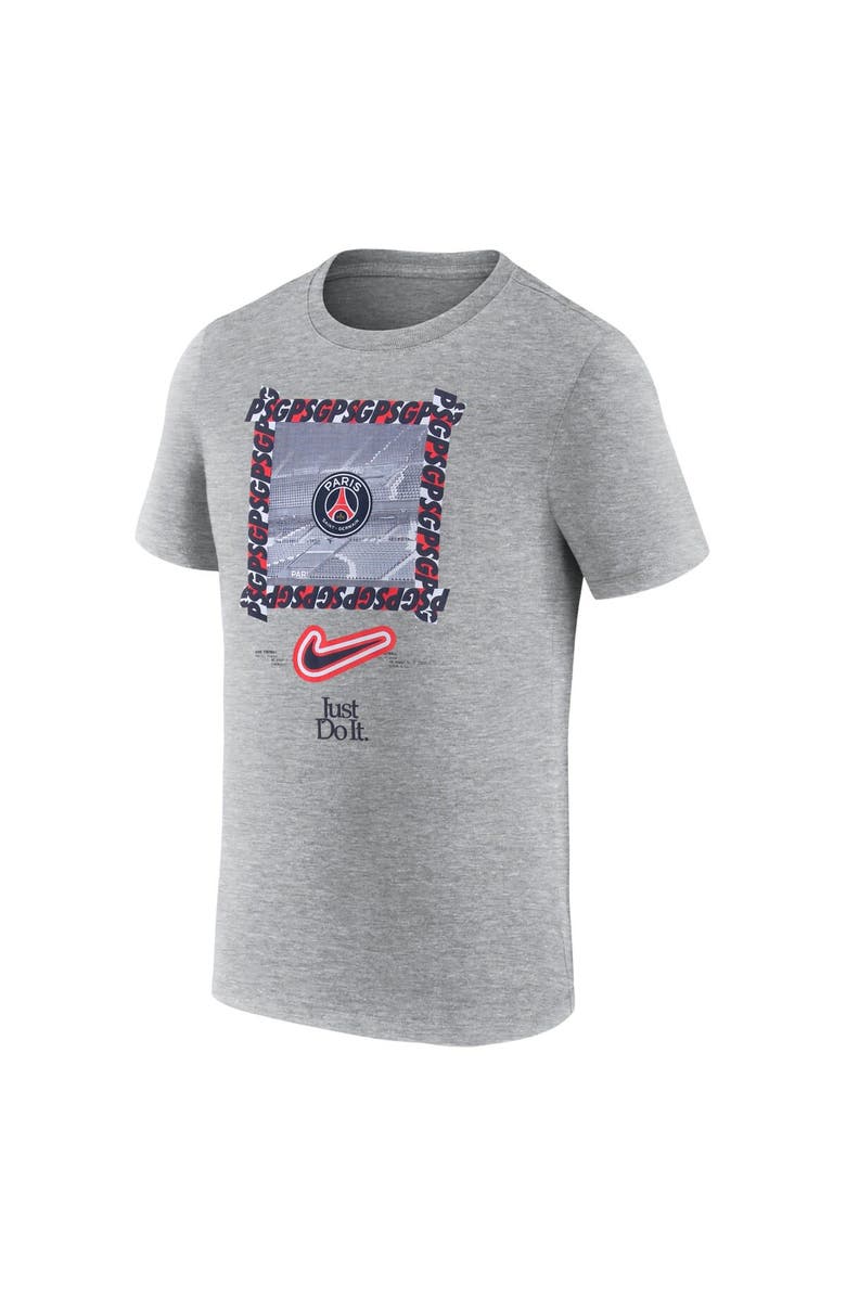 Nike Men's Nike Heather Gray Paris Saint-Germain DNA T-Shirt, Alternate, color, Heather Gray