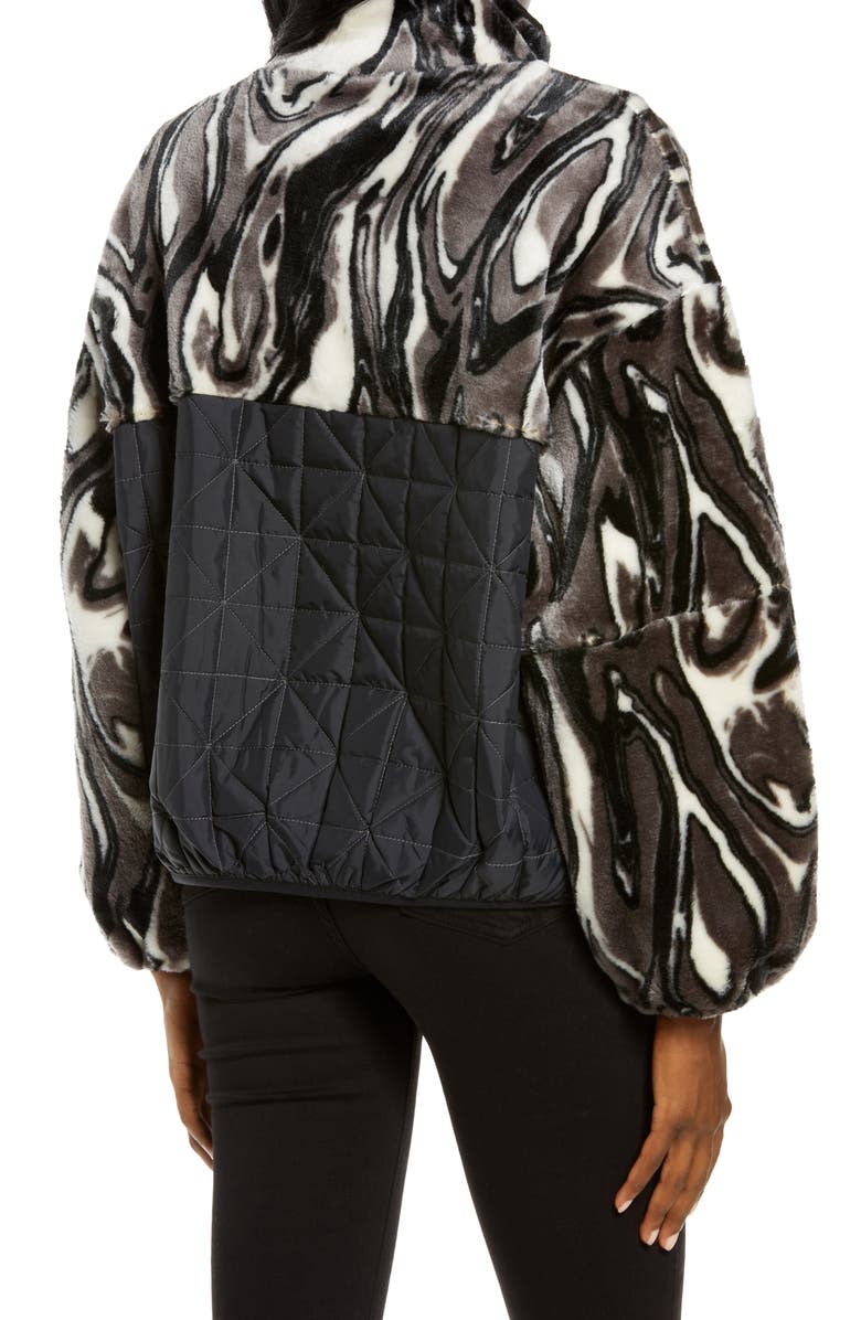 UGG<sup>®</sup> Marlene Quilted Fleece Jacket, Alternate, color,