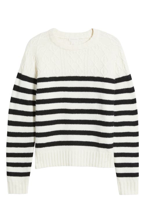 CASLON CASLON® STRIPE CREWNECK SWEATER