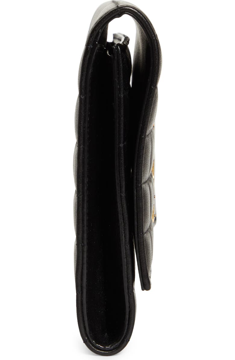 Saint Laurent Cassandre Matelassé Leather Flap Pouch, Alternate, color,