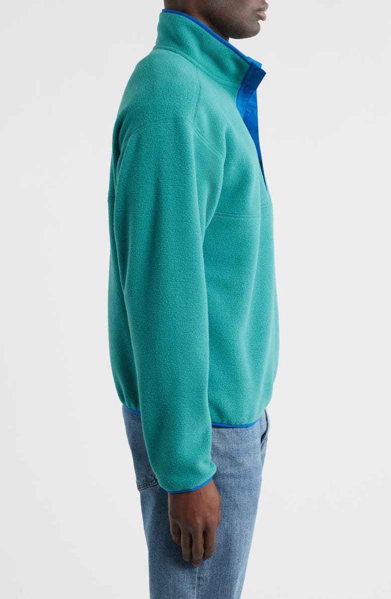 L.L.Bean Classic Fleece Half Snap Pullover, Alternate, color, Rustic Green