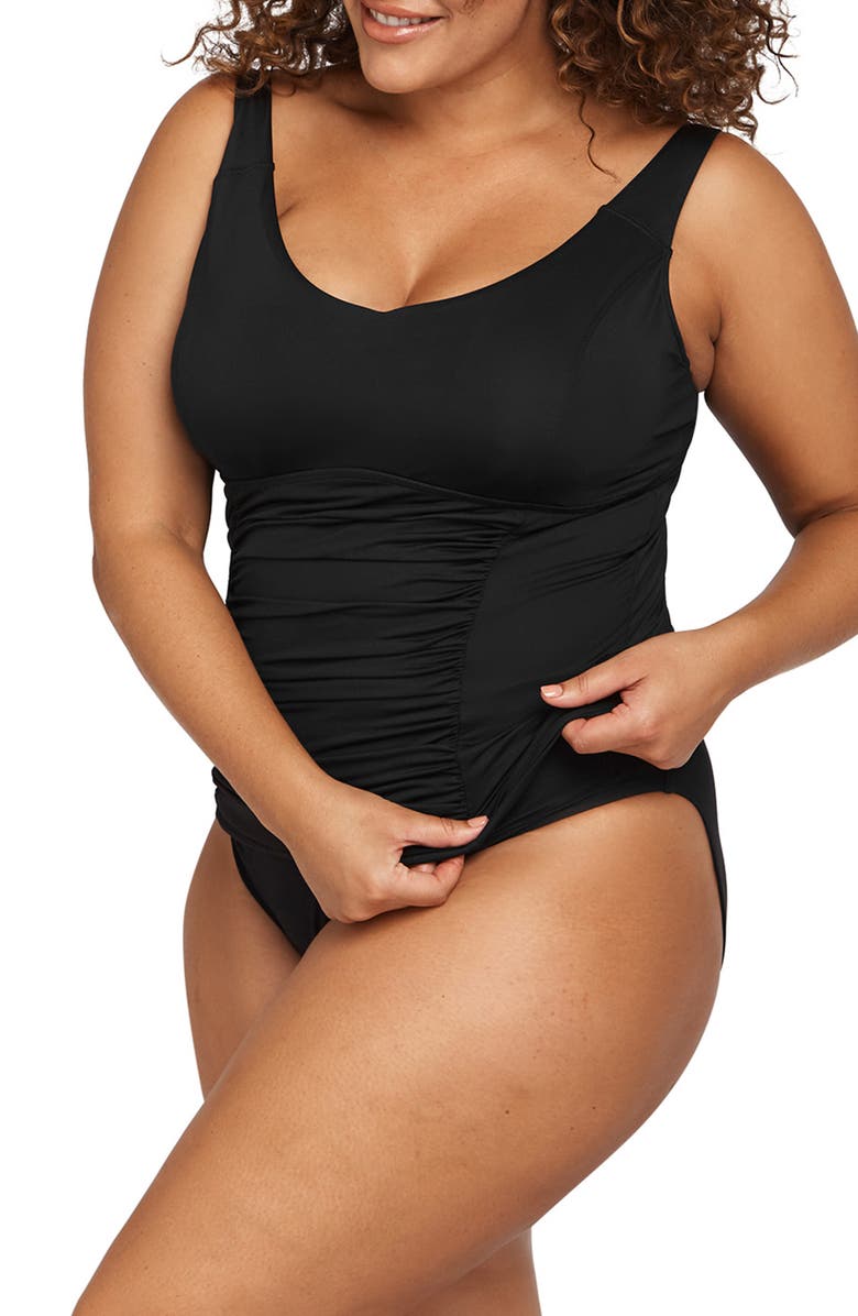 Artesands Hues Raphael E- & F-Cup Underwire Tankini Top, Alternate, color,