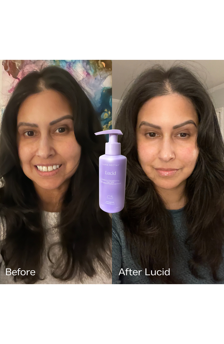 Luna Nectar Lucid Leave-In Conditioning Hair Milk, Alternate, color, White