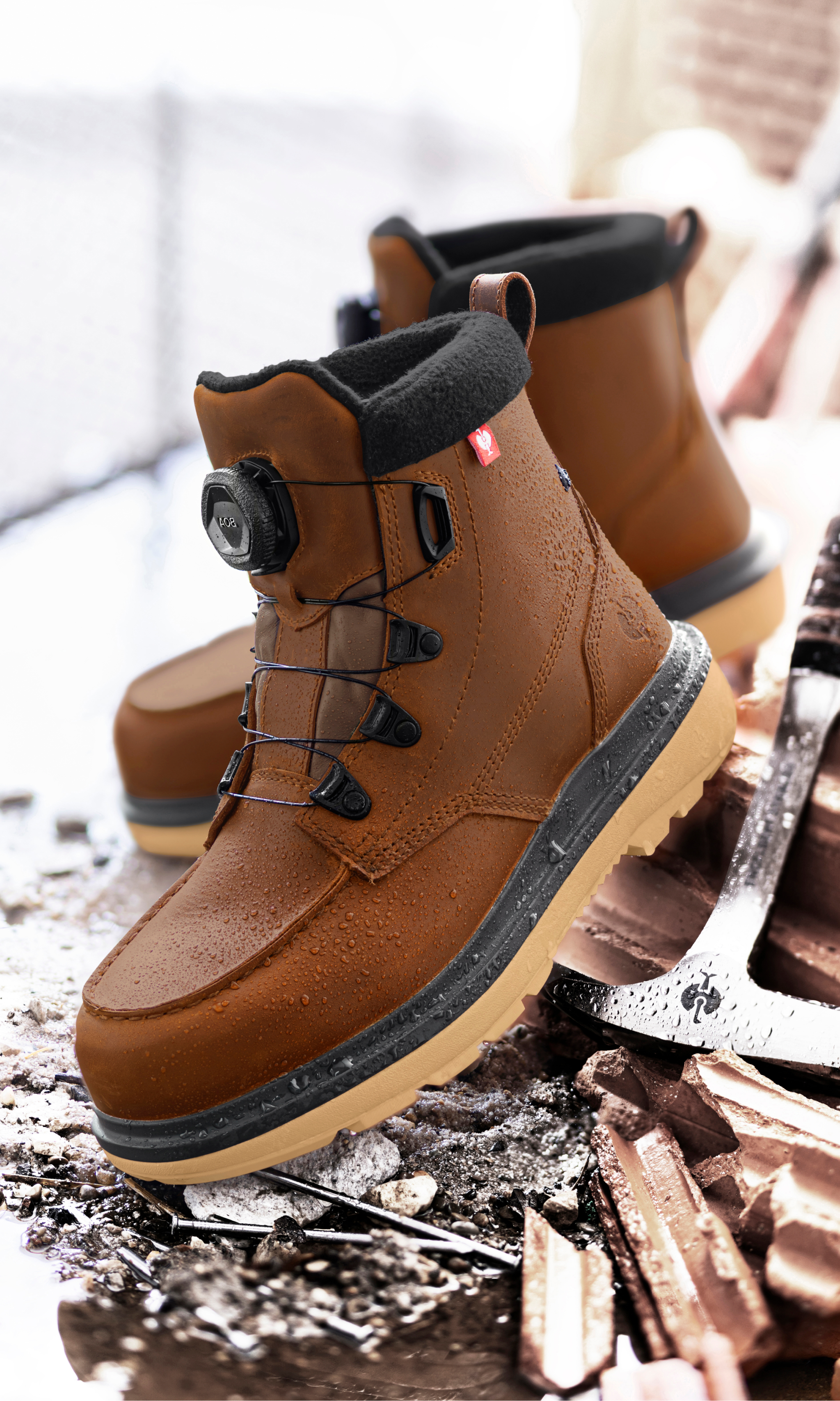 Woodside 6" Steel Toe Work Boot, Alternate, color, Desert Brown