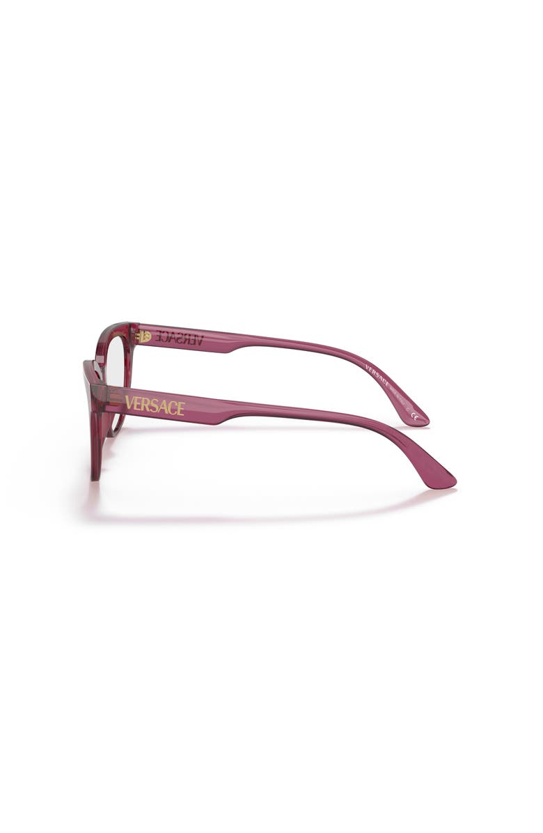 Versace 54mm Cat Eye optical glasses, Alternate, color, Red