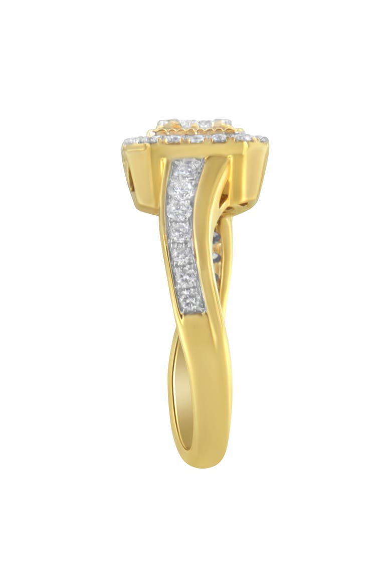 10KT Yellow Gold 5/8 cttw Diamond Cocktail Ring, Alternate, color, Yellow