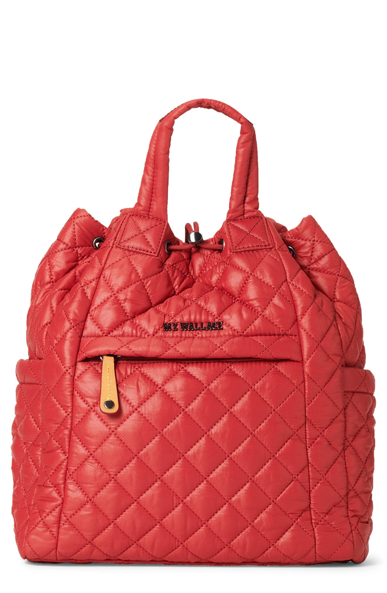 Small Metro Water Resistant Convertible Backpack, Main, color, RED DAHLIA