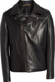 Schott NYC Waxy Cowhide Leather Moto Jacket