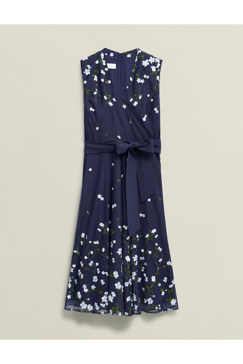 Aria Embroidered Dress, Alternate, color, Midnight Blue