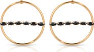 Ettika Dainty Marquise Frontal Hoop Earrings