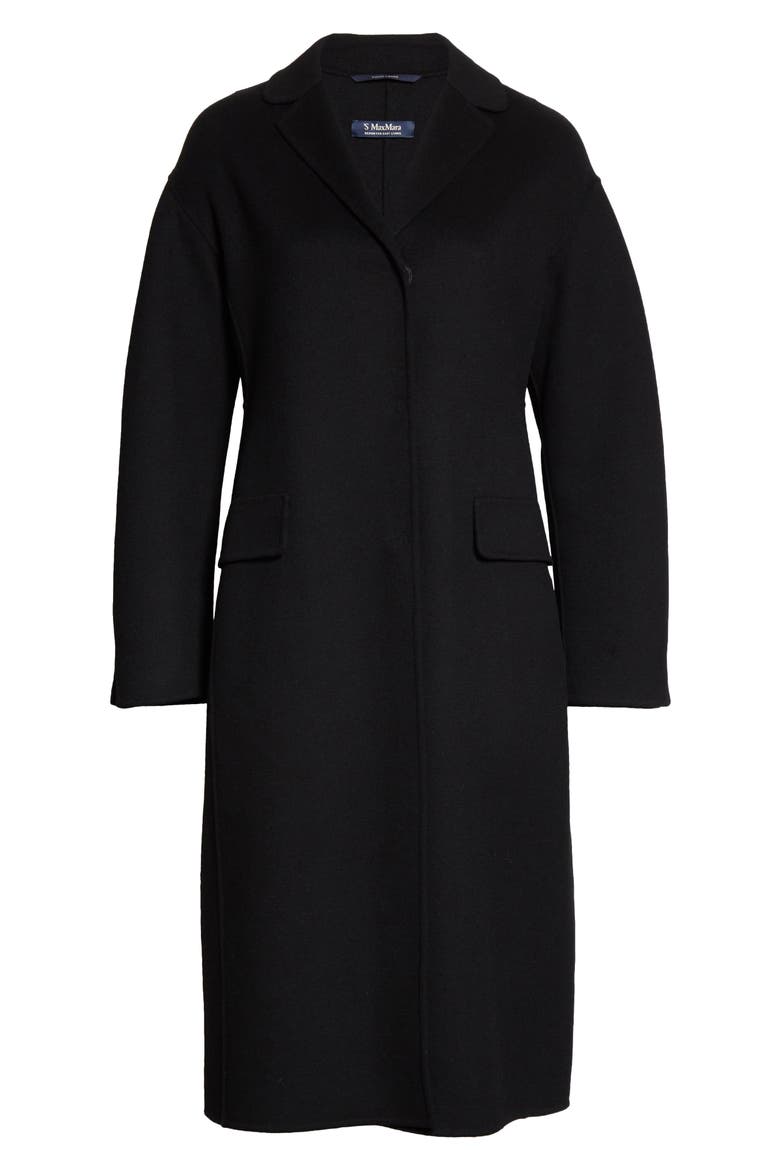 Beauty Virgin Wool Coat, Alternate, color, BLACK