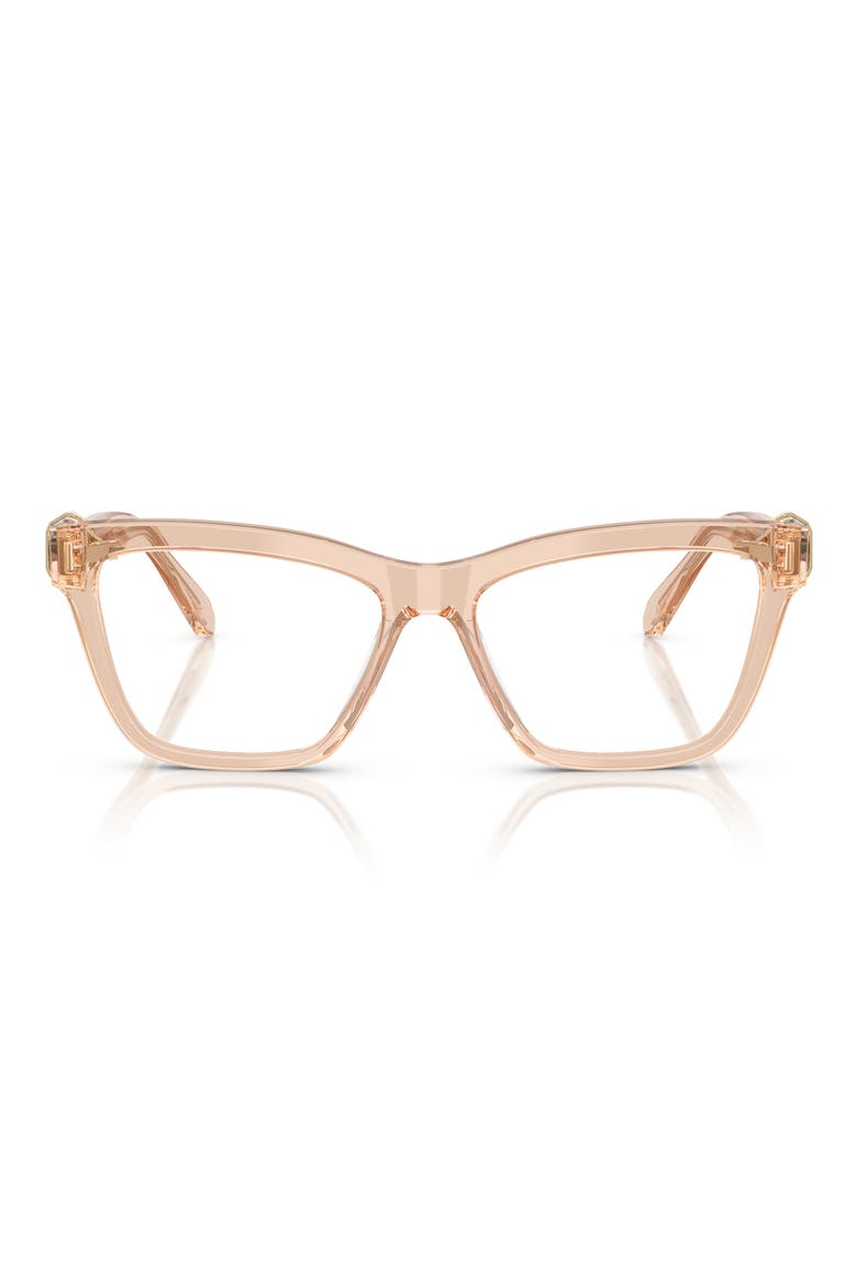 55mm Square Optical Glasses, Main, color, BEIGE