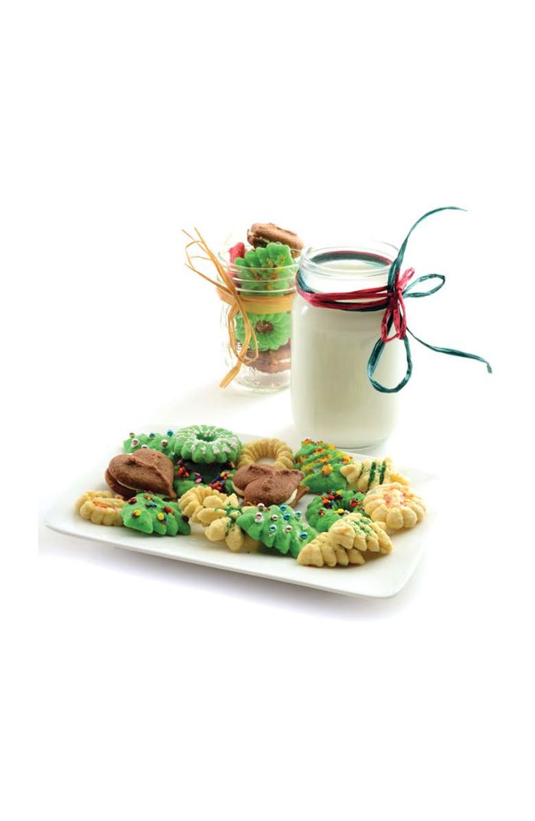 Norpro Stainless Steel Cookie and Icing Press with Storage Case, Black, Alternate, color,