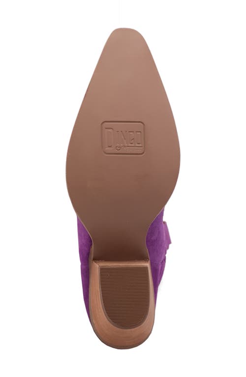 Dingo Super Star Knee High Western Boot In Purple