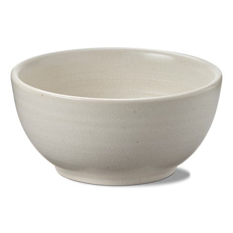 Loft Speckled Reactive Glaze Stoneware Bowl Matte White