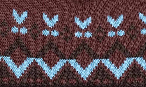 Herschel Supply Co . Elmer Fair Isle Beanie In Burgundy