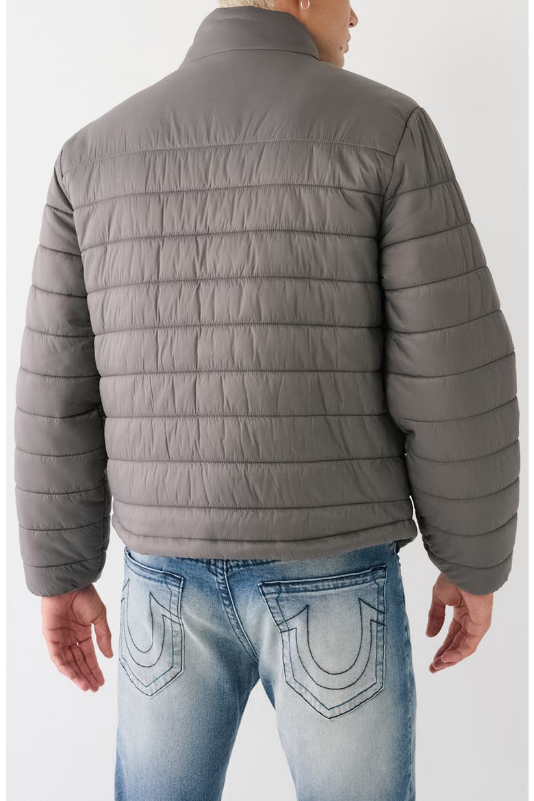 Long Sleeve Puffer Jacket, Alternate, color, GRANITE GRAY