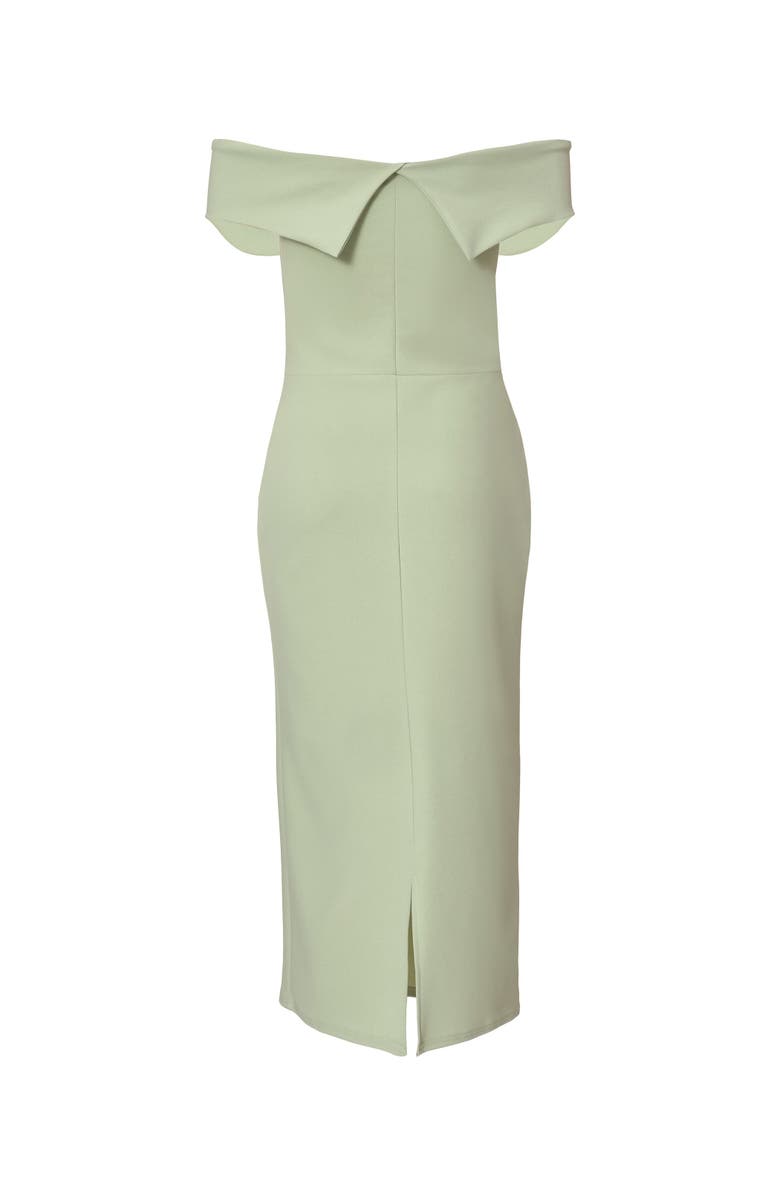 QUIZ Scuba Crepe Button Front Maxi Dress, Alternate, color, Sage