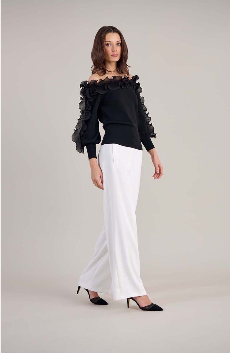 Anne Fontaine Catane Top, Alternate, color, Black