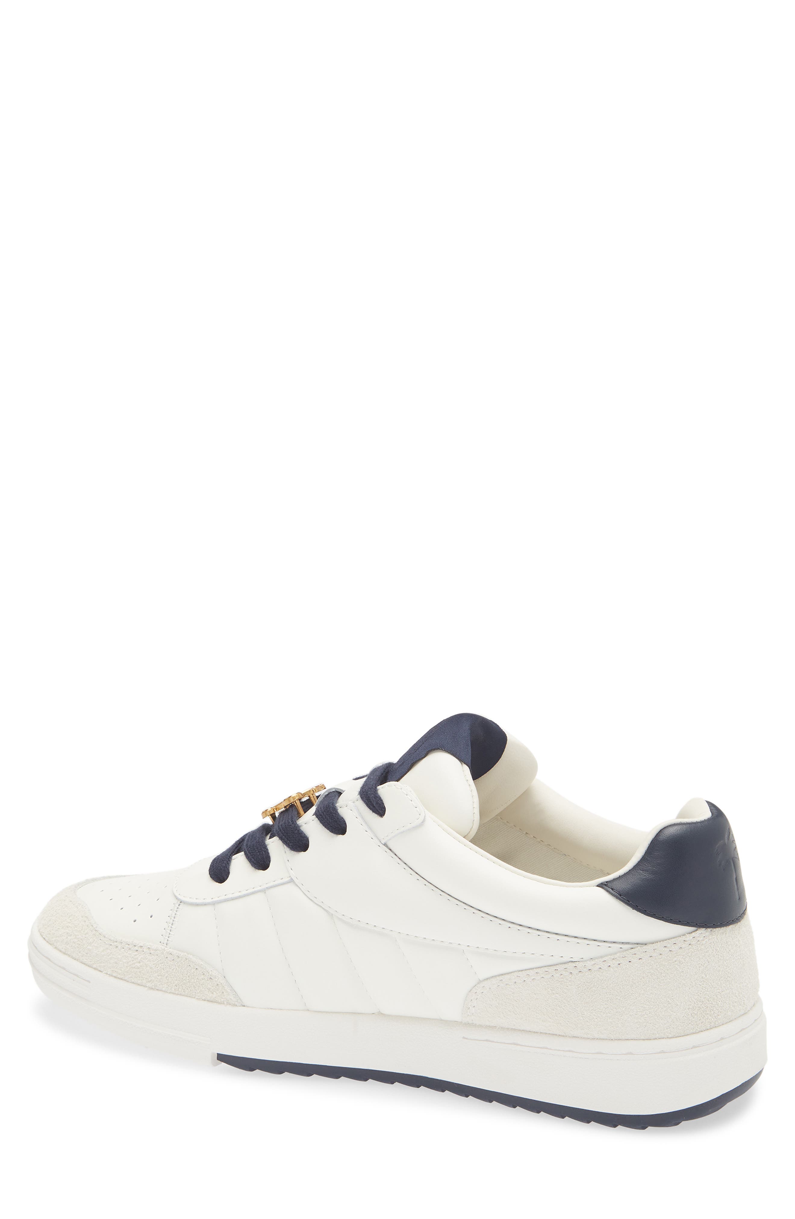 Palm Angels Palm Beach University Low Top Sneaker, Alternate, color, White Navy Blue