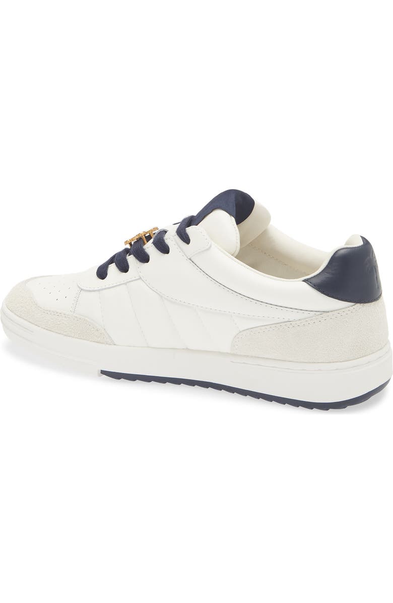 Palm Angels Palm Beach University Low Top Sneaker, Alternate, color, White Navy Blue