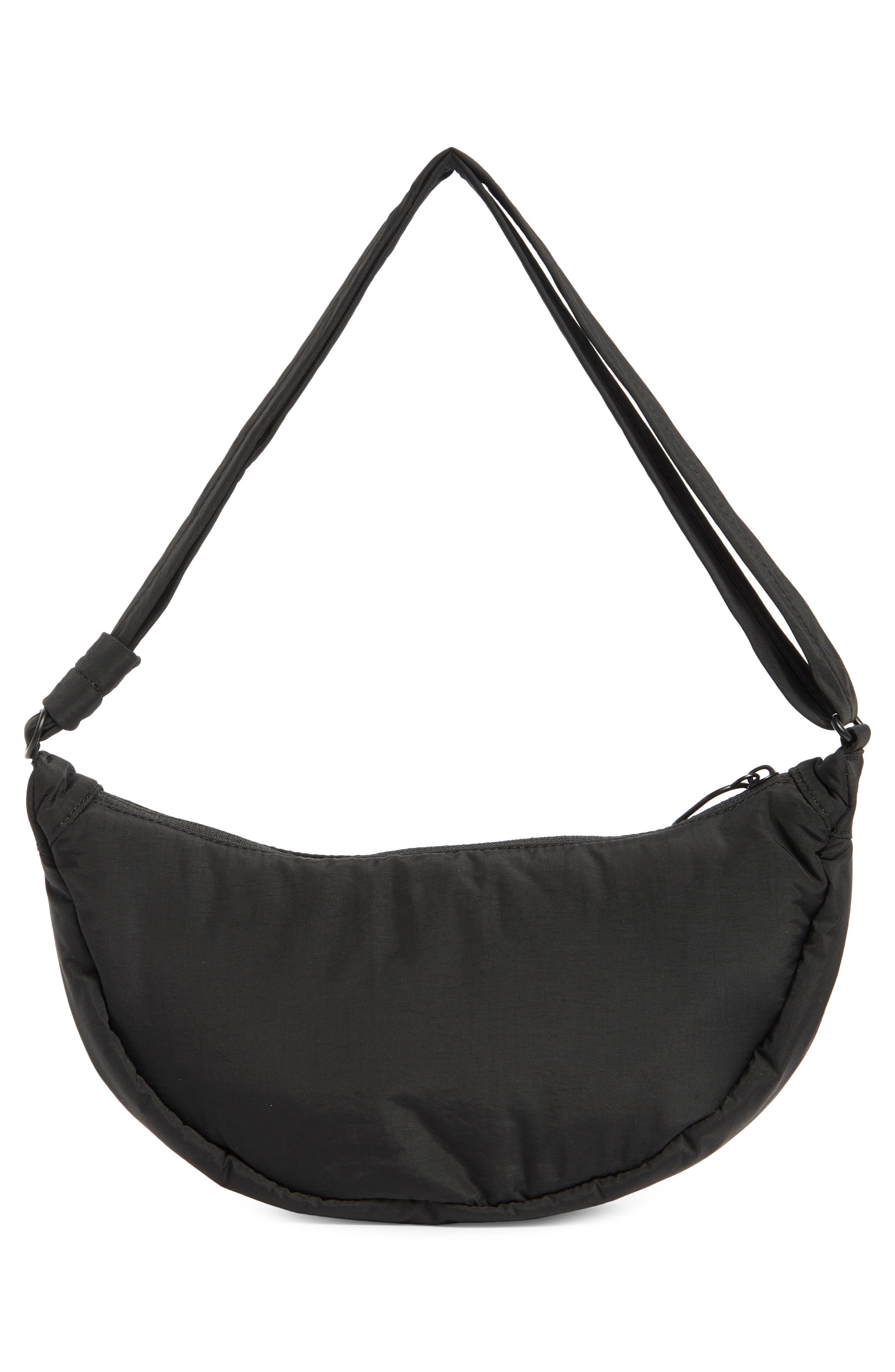 Thacker Cleo Crescent Bag, Alternate, color, Black