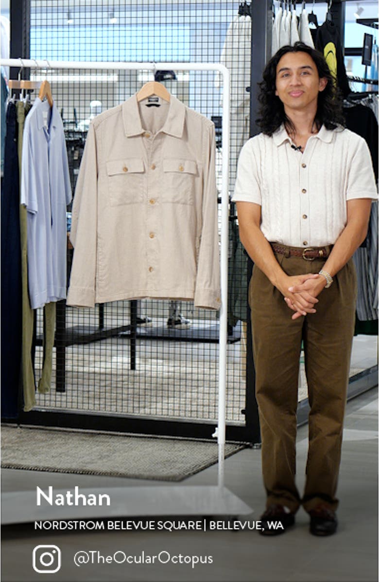 Movement Flex Linen & Cotton Button-Up Shirt Jacket, sales video thumbnail