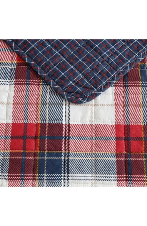Nautica Rosedale Quilt & Sham Set In Red Sail/navy