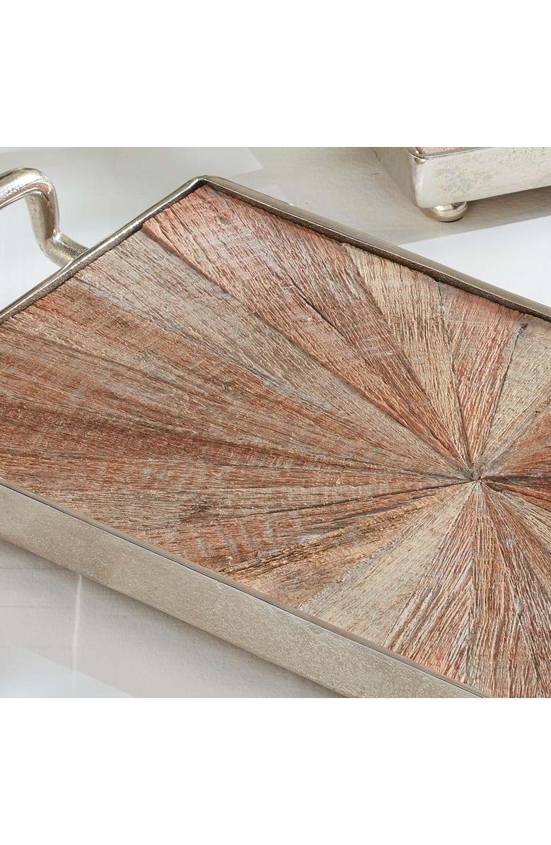 Napa Home & Garden Brighton Decorative Tray, Alternate, color, Silver