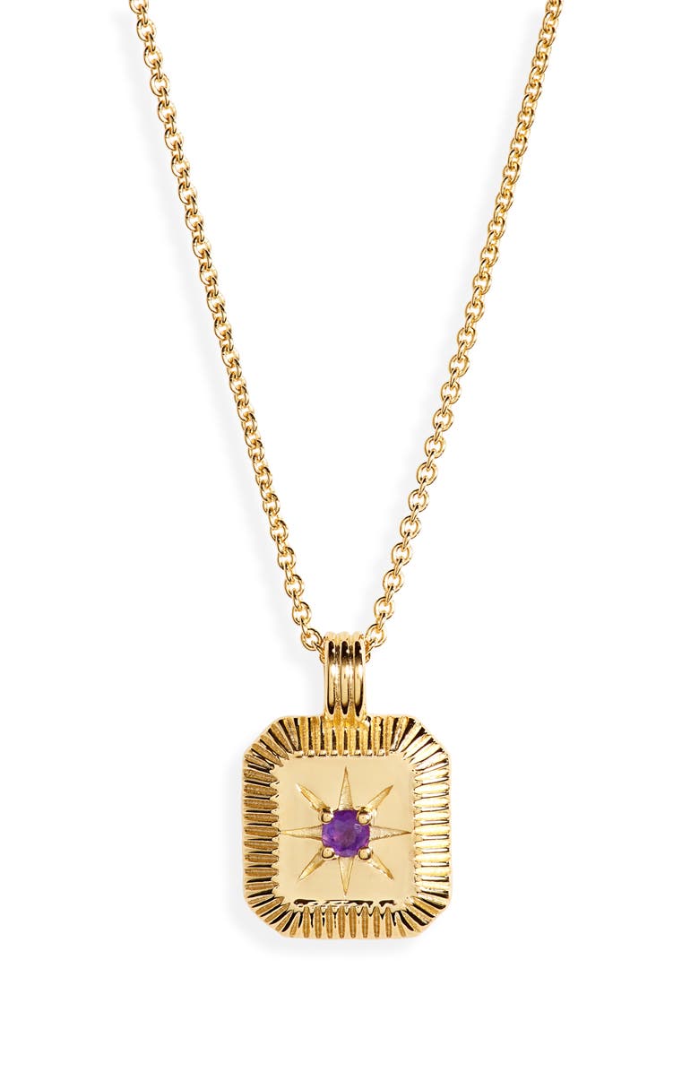 Missoma Birthstone Pendant Necklace, Main, color,