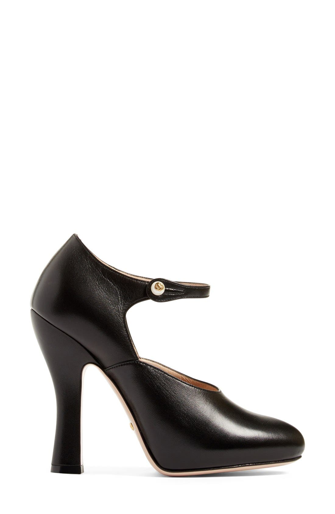 Gucci 'Lesley' Ankle Strap Pump, Alternate, color, 