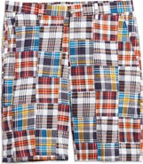 Berle Patchwork Madras Flat Front Shorts