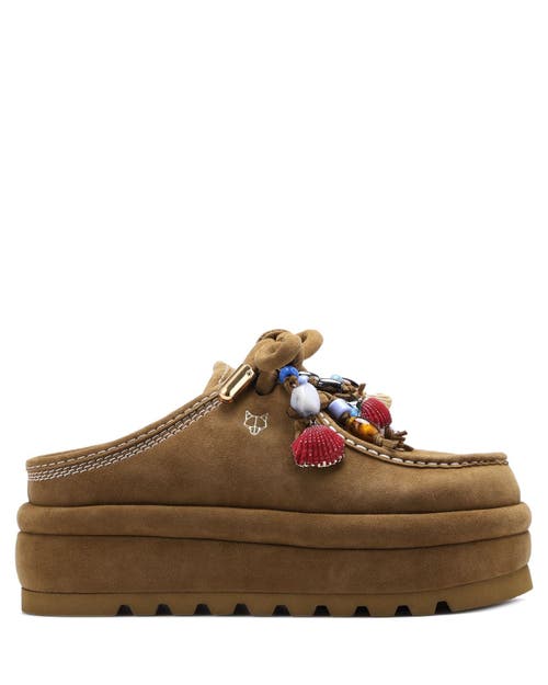 Naked Wolfe Cord Pebble Leather Slipper In Black