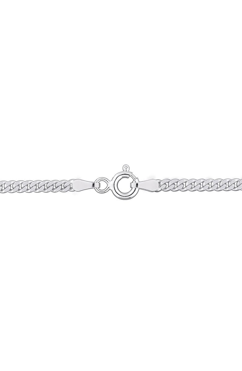 DELMAR 2.6mm Curb Link Chain Necklace, Alternate, color, Silver