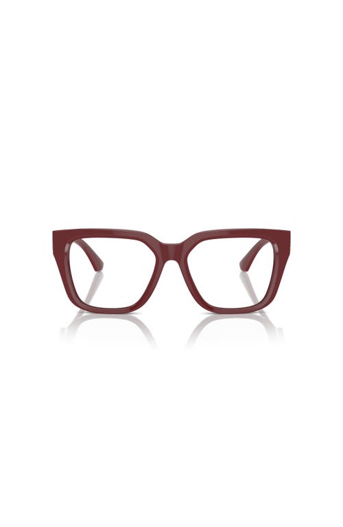Burberry 53mm Square Optical Glasses In Red