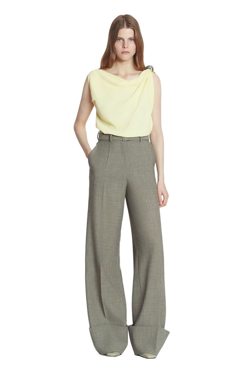 Lanvin ARPÈGE RING DRAPED TOP IN CADY, Main, color, 