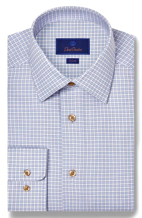 Regular Fit Check Print Cotton Dress Shirt