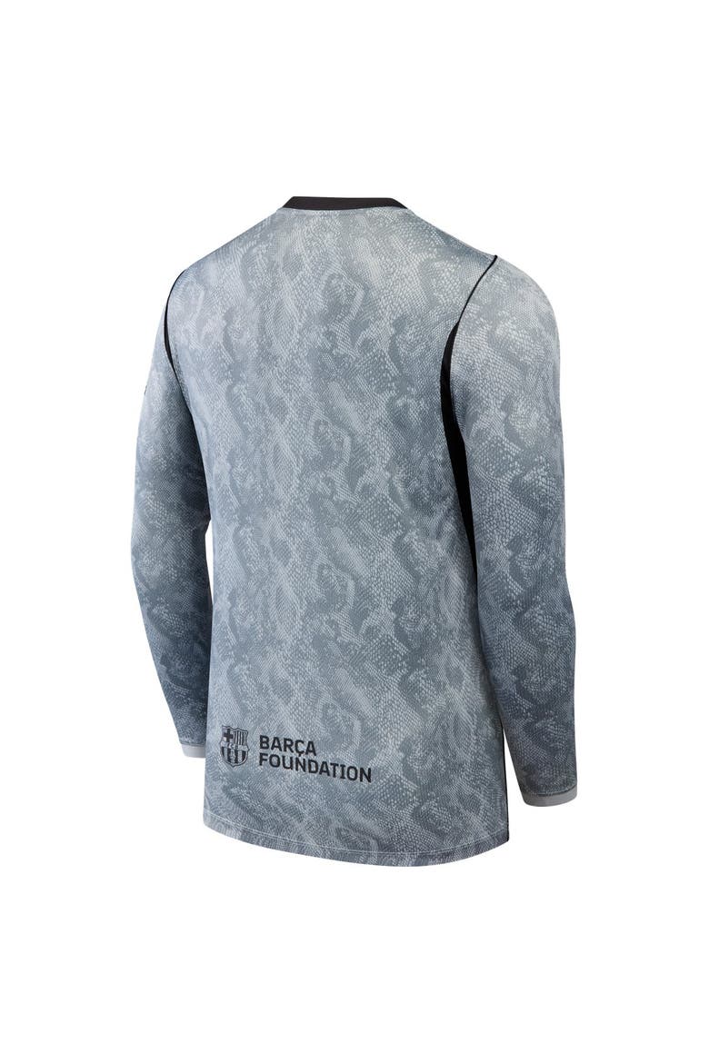 Youth Nike  Gray Barcelona 2026/27 Away Stadium Replica Long Sleeve Goalkeeper Jersey, Alternate, color, Gray