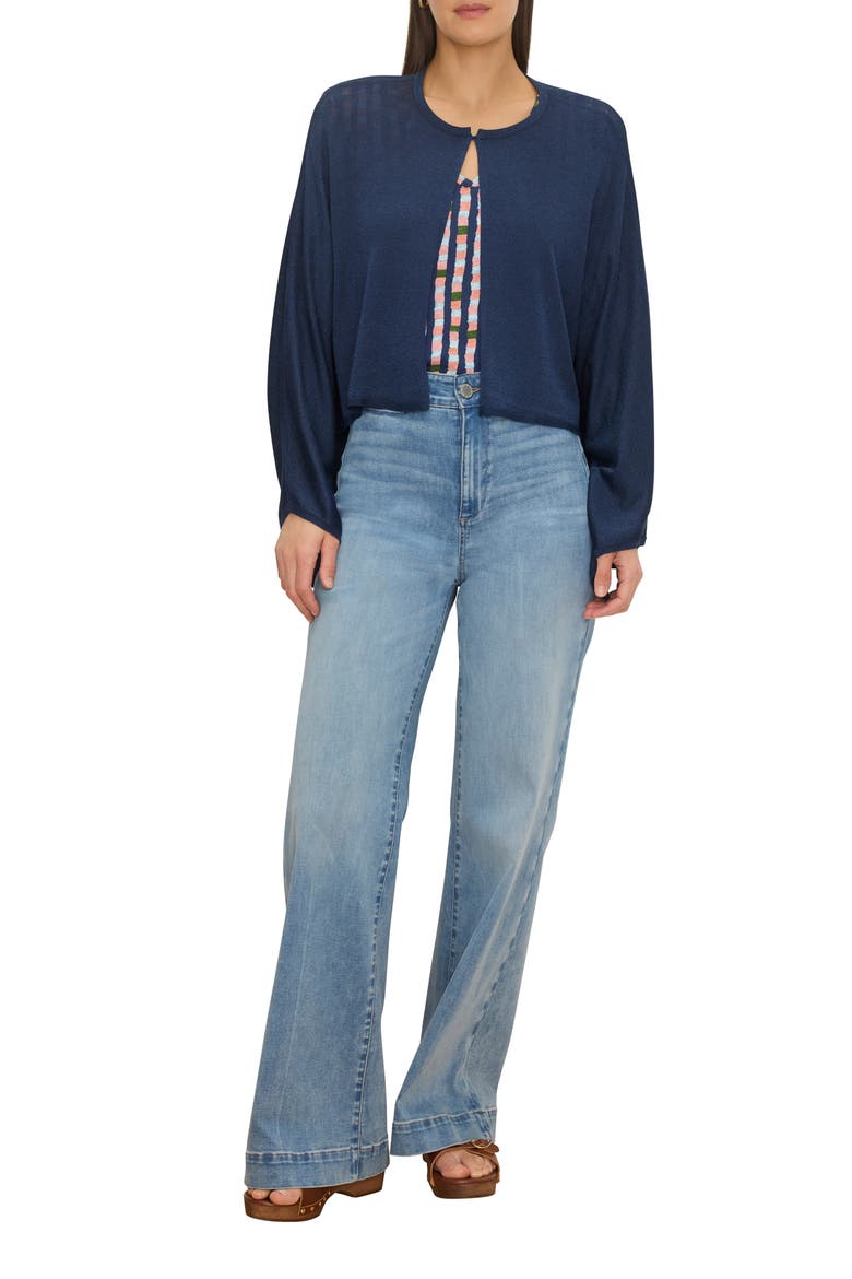 Coastal Flow Cardigan, Alternate, color, RICH INDIGO
