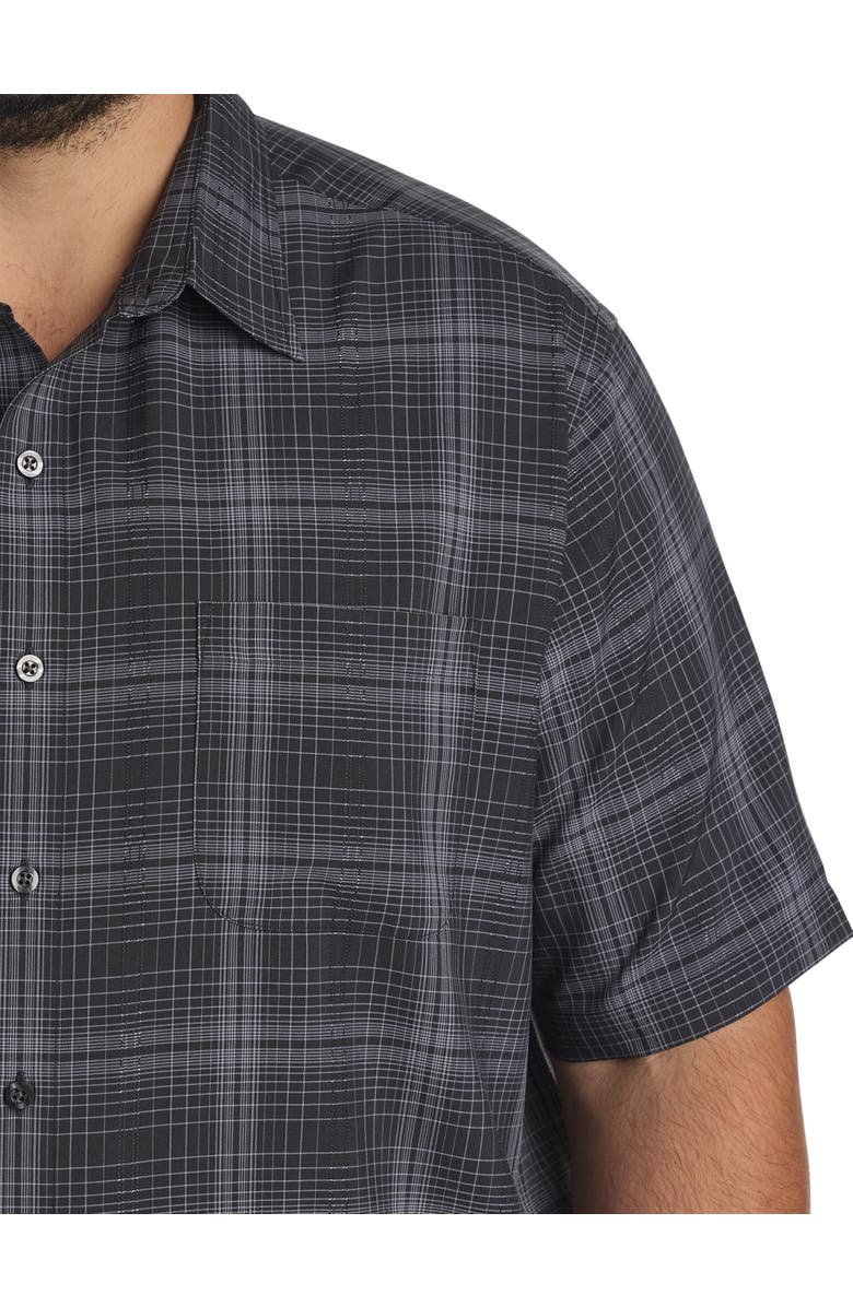 Synrgy by DXL Big & Tall Microfiber Large Plaid Sport Shirt, Alternate, color,