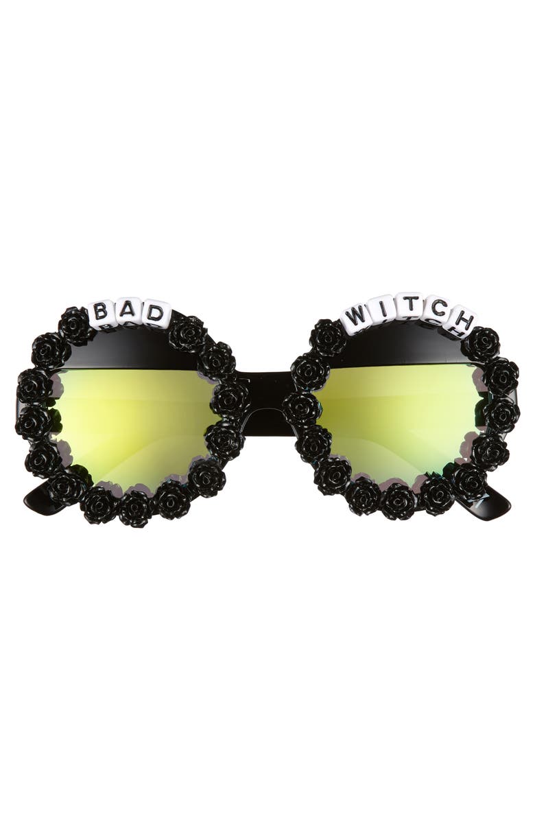 Rad + Refined Bad Witch Round Sunglasses, Alternate, color, 