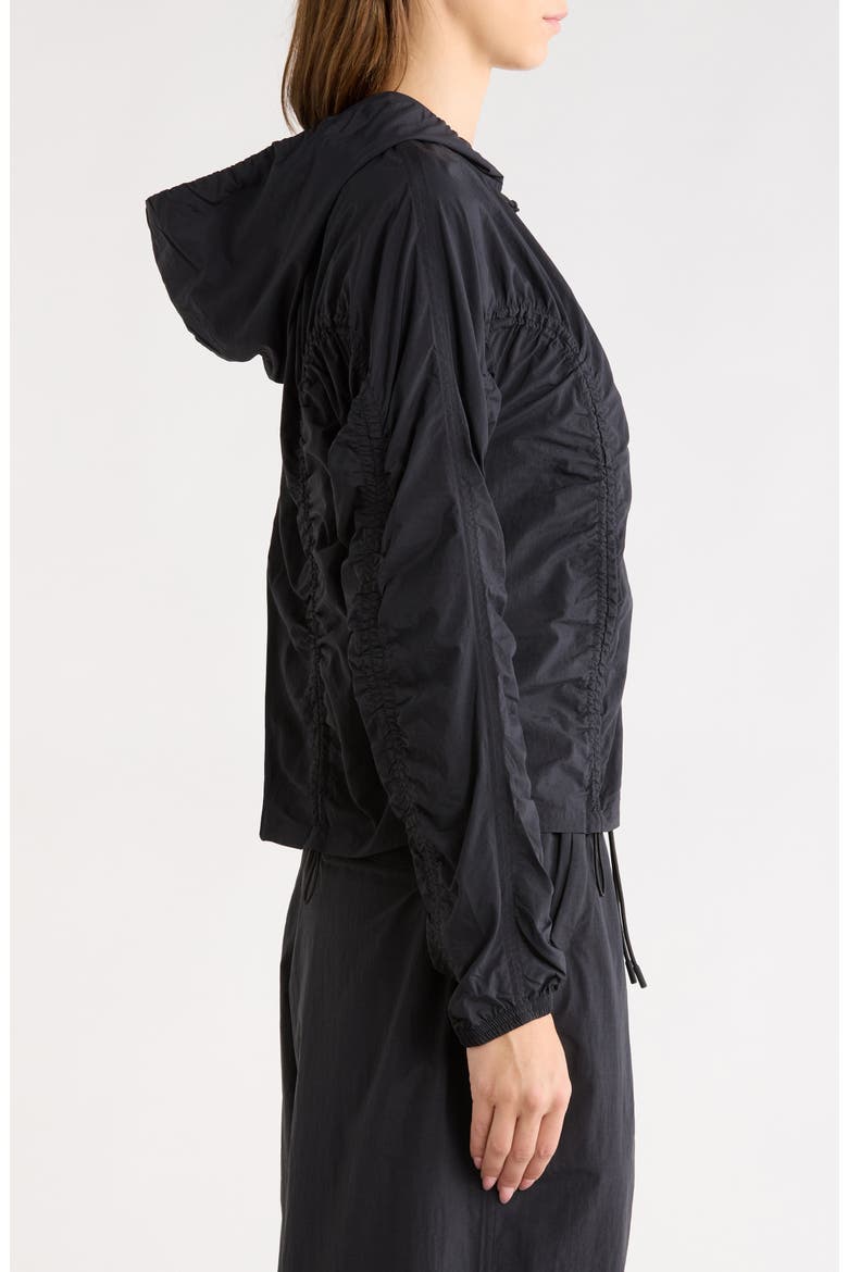x Zendaya Ruched Lightweight Performance Jacket, Alternate, color, BLACK