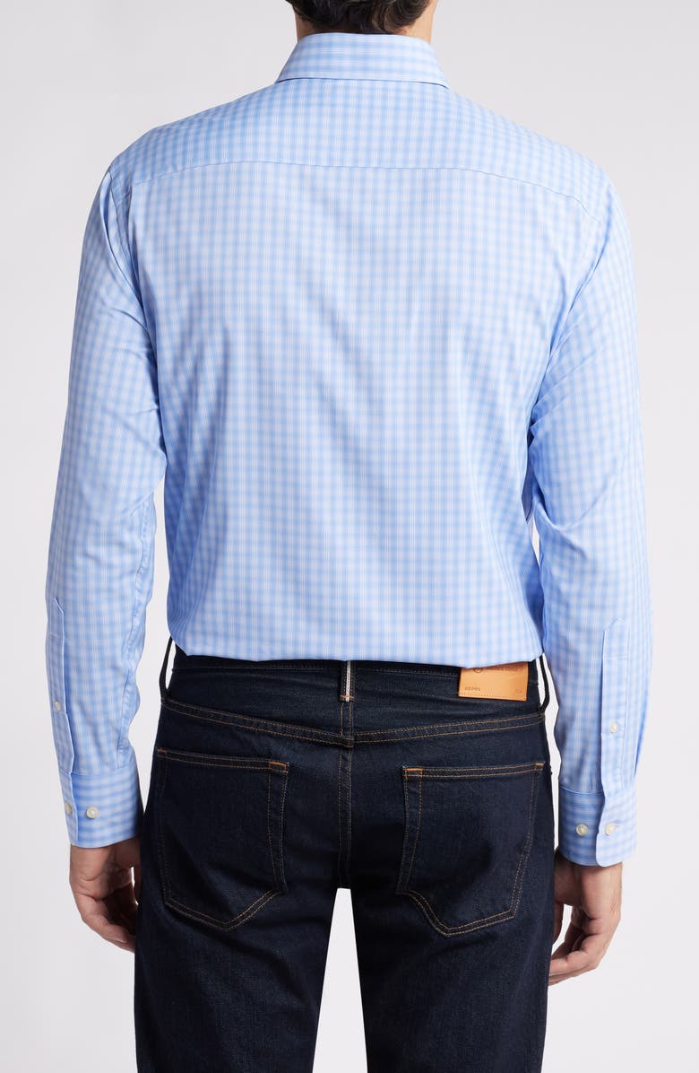 Peter Millar Hawkes Check Performance Twill Button-Down Shirt, Alternate, color, 