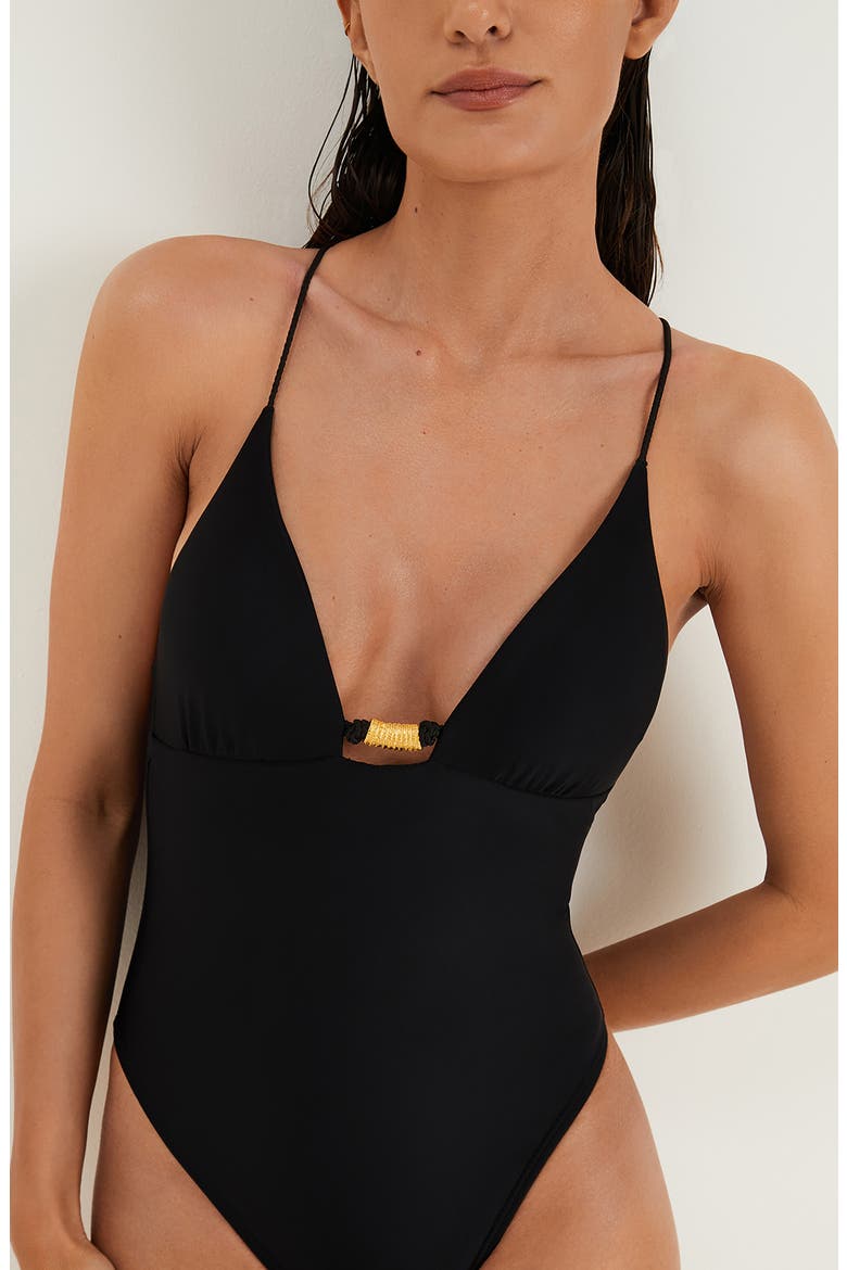 Stacy One-Piece Swimsuit, Alternate, color, BLACK